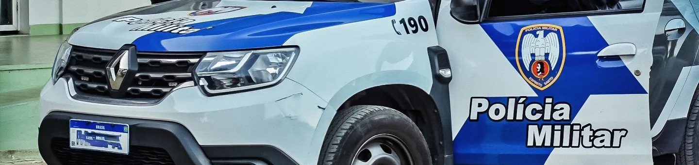 Viatura operacional da Polícia Militar do Espírito Santo (Renault Duster com brasão da PMES e identificação ostensiva) — modelo classificado como categoria B (até 3.500 kg), porte que determina a exigência da CNH no concurso PMES